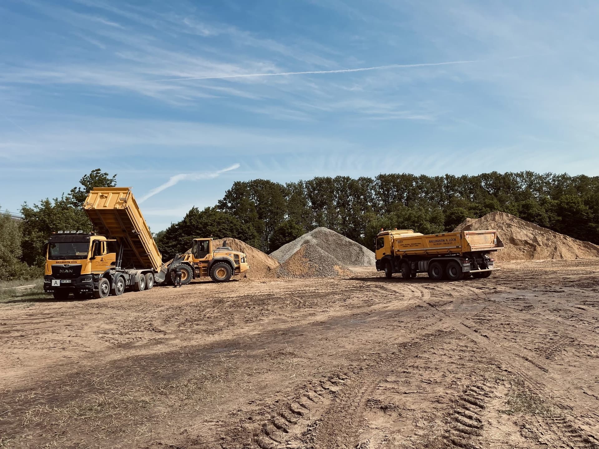 Baulogistik Lück – Recyclingplatz Neuruppin Gelände